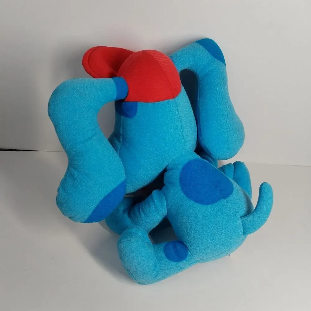 Vintage 1998‎ Tyco Blues Clues Stuffed Plush Dog With Red Hat Clue Keeping Blue